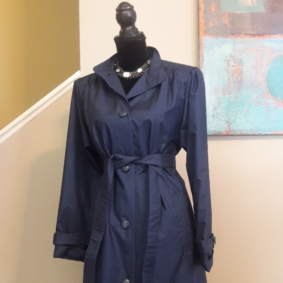 Worthington Jackets & Blazers - Vintage/ Worthington/ Blue/ Trench Coat